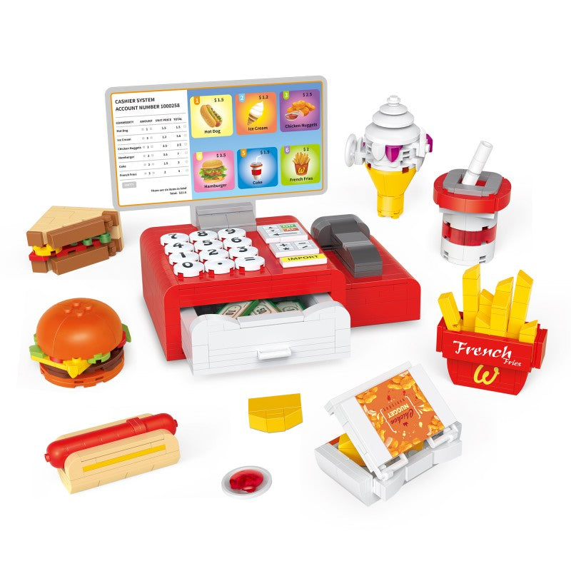 COGO 498PCS Playhouse fast food restaurant building block Toys