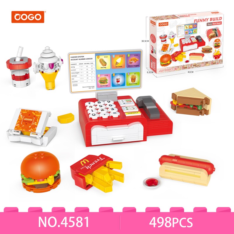 COGO 498PCS Playhouse fast food restaurant building block Toys