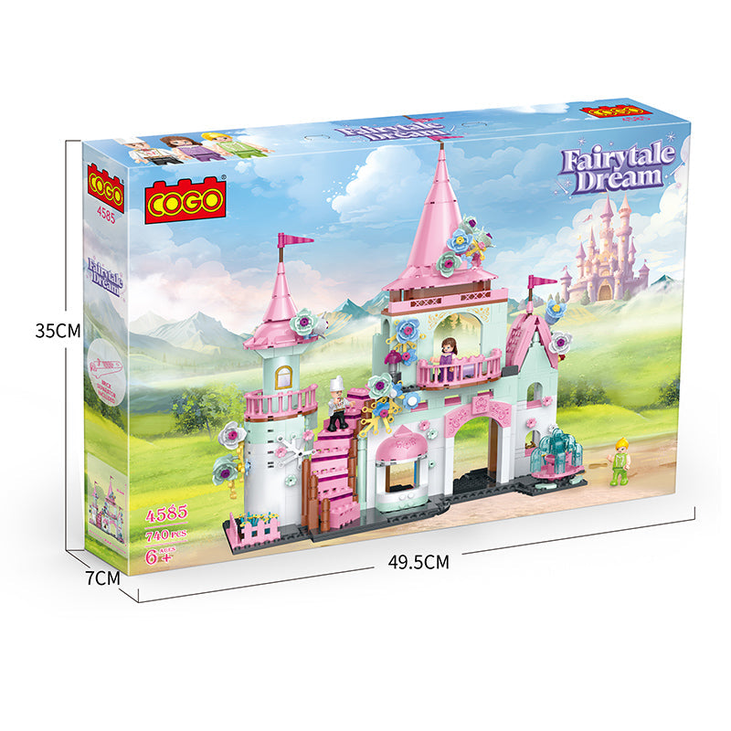 COGO 740PCS Girl Dream Castle Building Block Toy