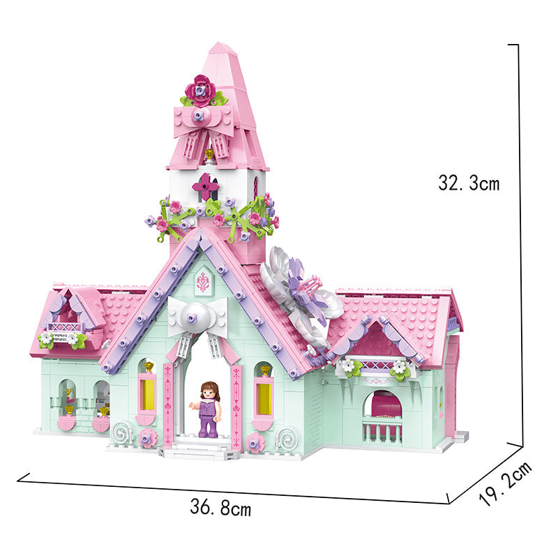 COGO 945PCS 女孩梦幻城堡积木玩具