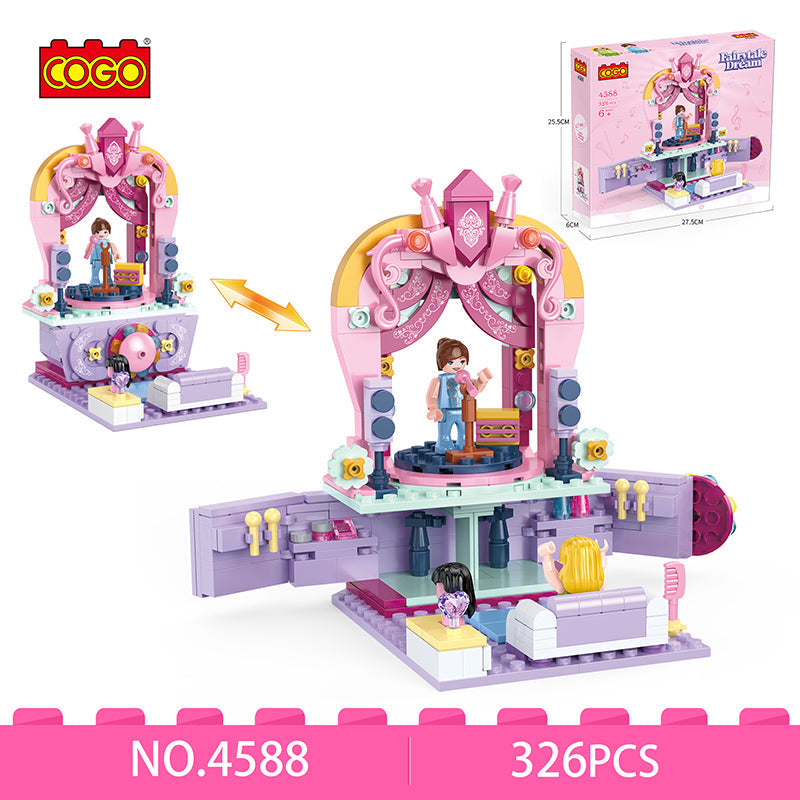 COGO 326PCS 女孩梦幻城堡积木玩具