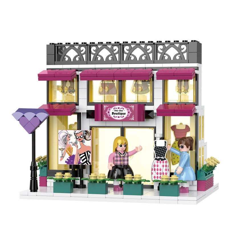 摩登女孩系列小颗粒积木-时尚精品店/382PCS