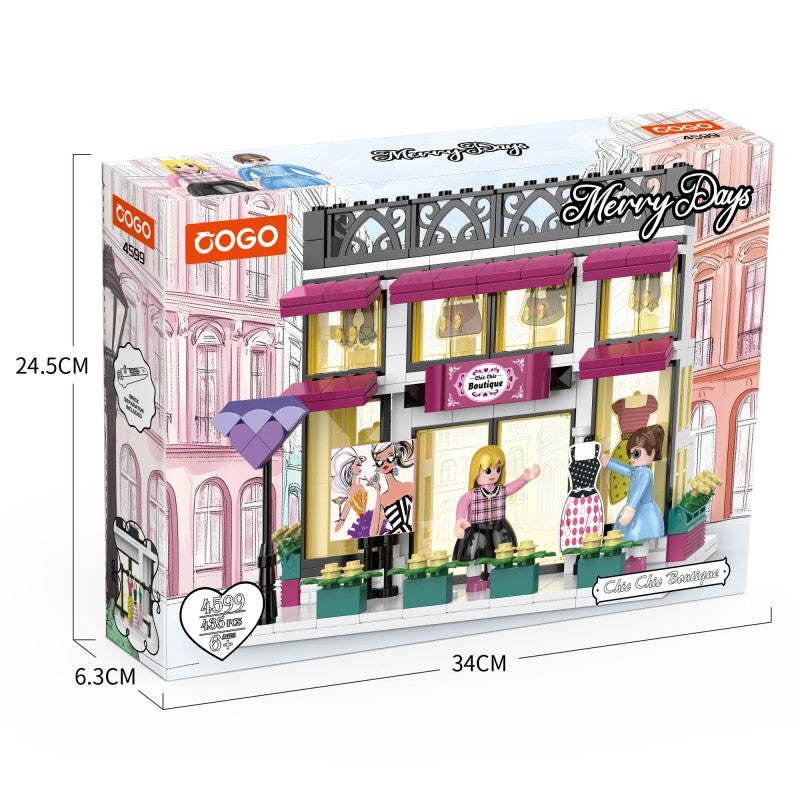 摩登女孩系列小颗粒积木-时尚精品店/382PCS
