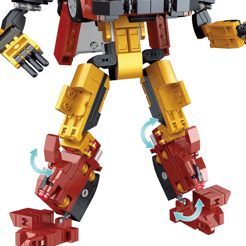 COGO 407PCS Transformation Series Transform Mech Sports Car Building Blocks Toys