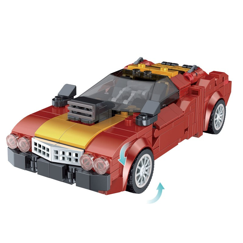 COGO 407PCS Transformation Series Transform Mech Sports Car Building Blocks Toys