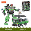 COGO 673PCS Transformation Series Transform Mech Truck Building Blocks Toys