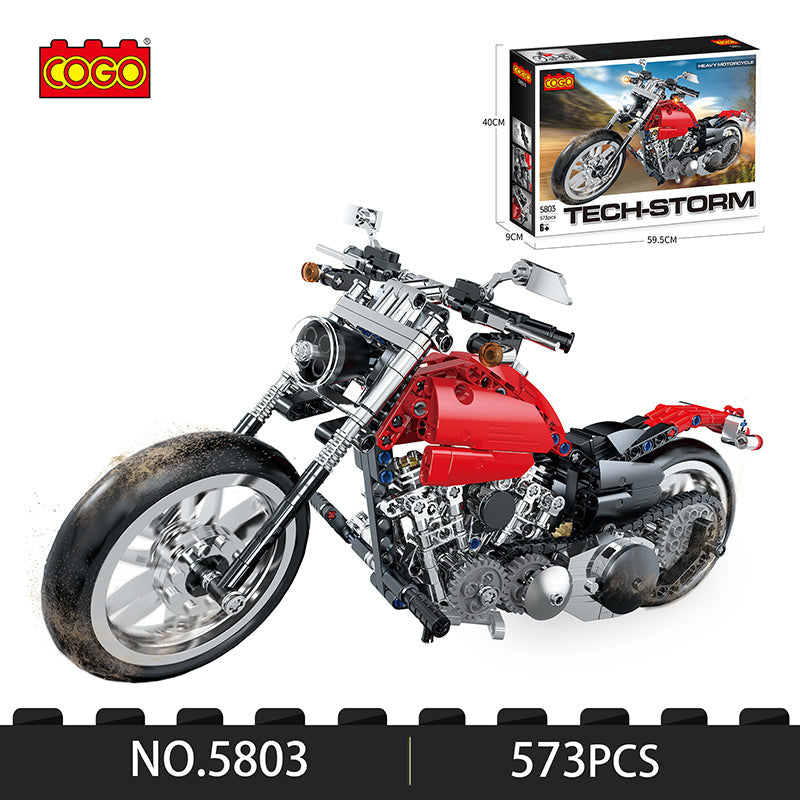 COGO 573PCS Technology Car Motorcycle Building Block Toys