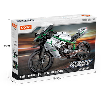 COGO 600PCS 科技摩托车积木玩具