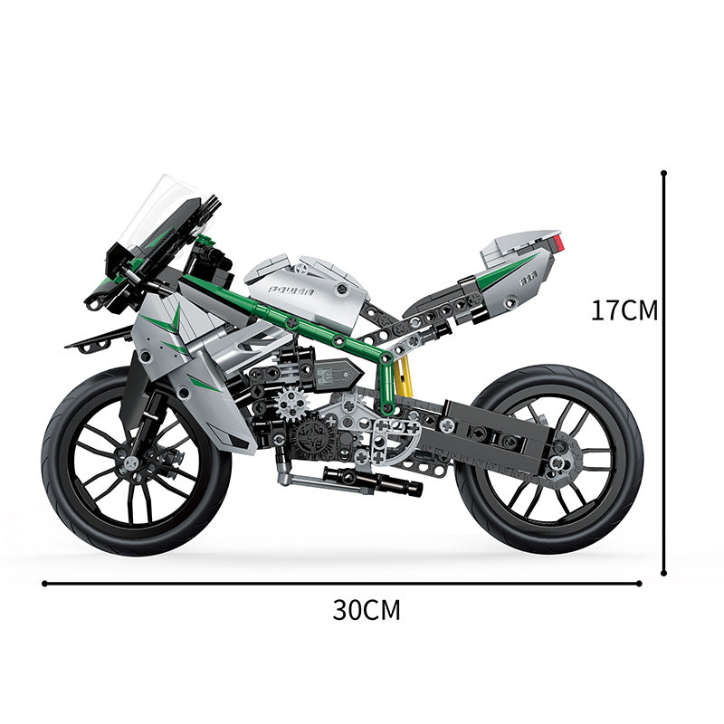 COGO 600PCS 科技摩托车积木玩具