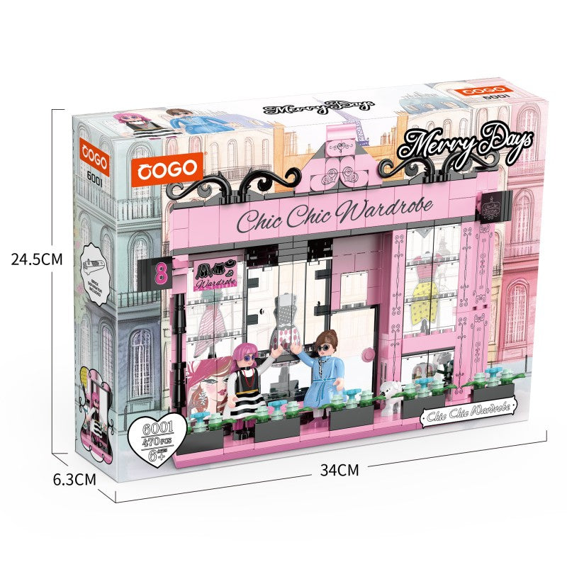 摩登女孩系列小颗粒积木-时尚衣橱/475PCS