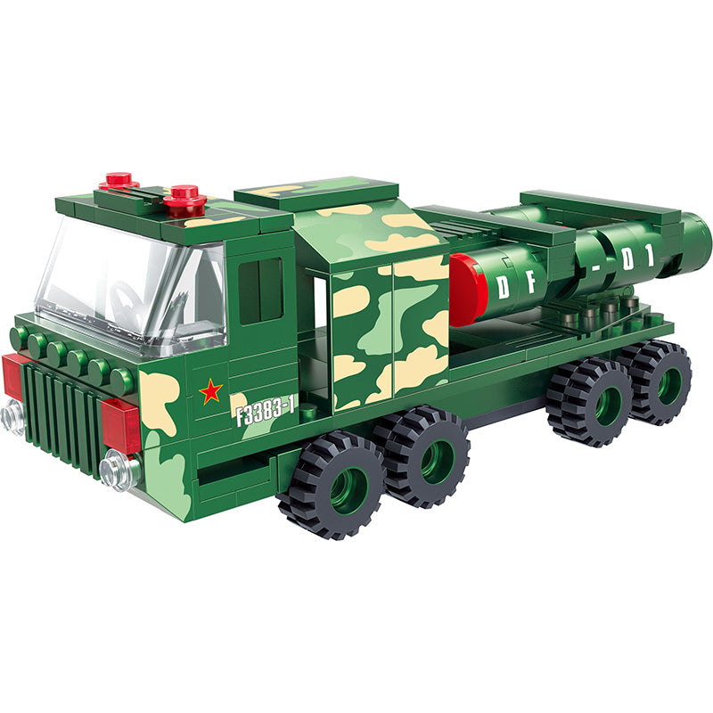 COGO 174PCS Military Missile Vehicle Building Block Toys