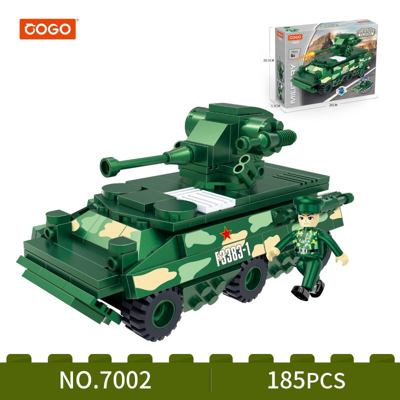 COGO 185PCS Military Armored Vehicle Building Block Toys