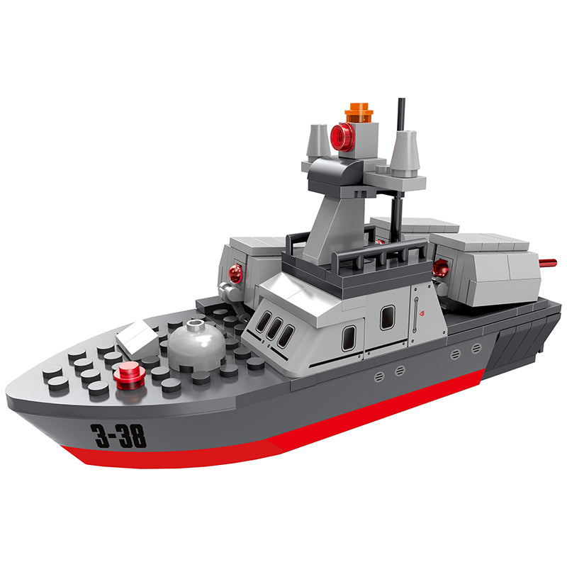 COGO 167PCS Military Ship Building Block Toys