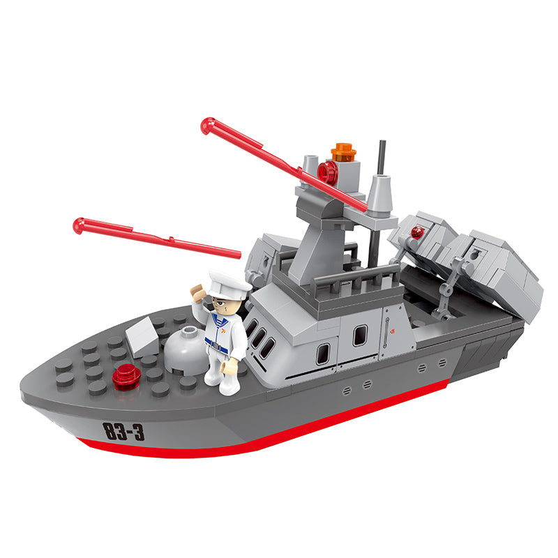 COGO 167PCS Military Ship Building Block Toys