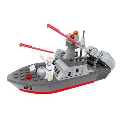 COGO 167PCS Military Ship Building Block Toys