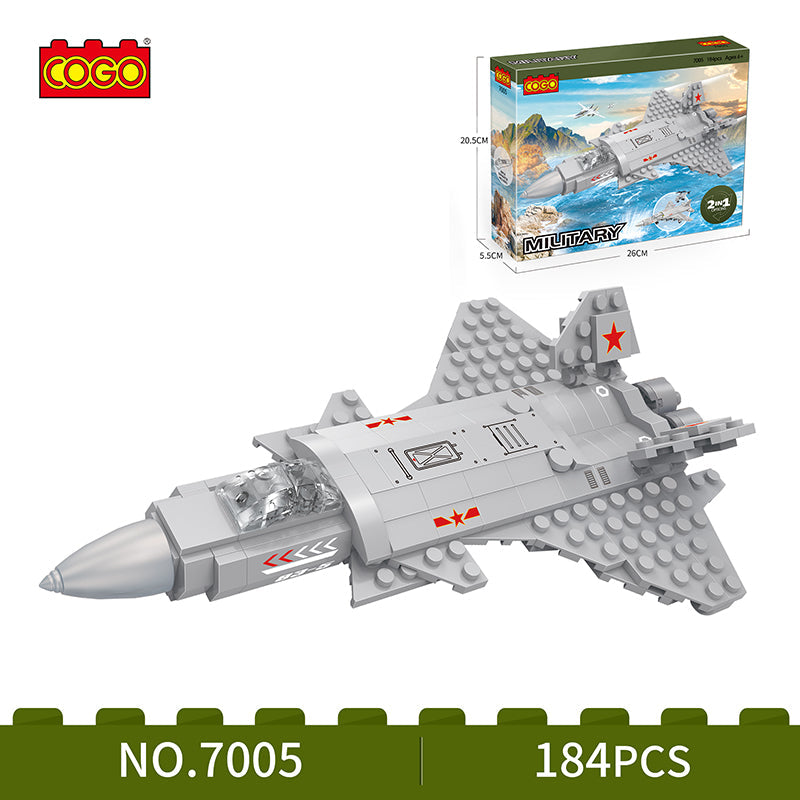 COGO 184PCS Military Fighter Building Block Toy