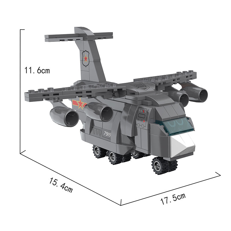 COGO 258PCS Q Version Airplane Building Block Toys