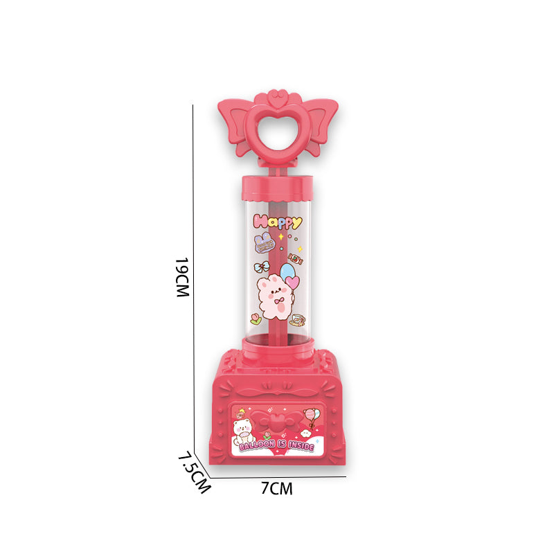 卡通打气筒/配10个气球,三色混装