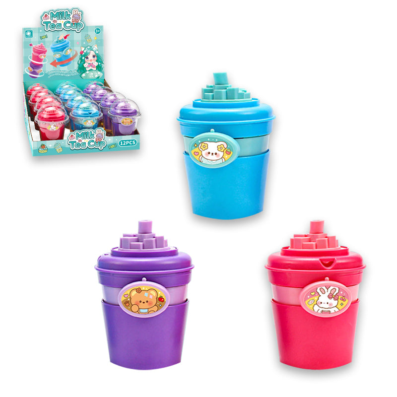 解压奶茶杯挂件/三色混装