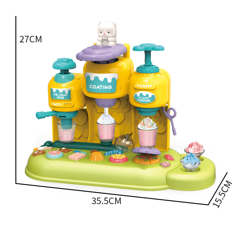 多功能轨道彩泥雪糕机/22+主体,绿色