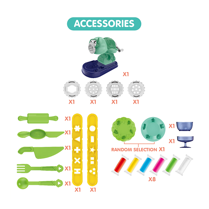 DIY乌龟彩泥套装/青蓝色