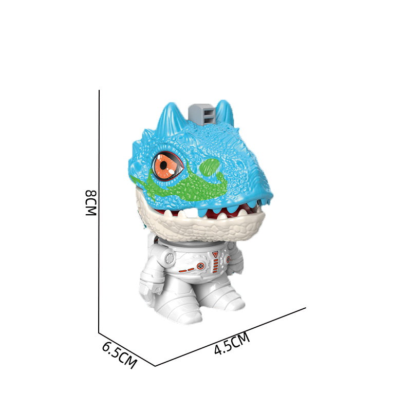 大号恐龙机器人/眼睛嘴巴可按动,机器人身体可摆动,二色混装