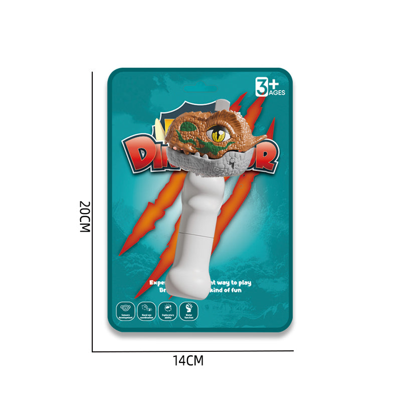 大号旋转恐龙骨头/眼睛嘴巴可按动,骨头可以旋转,二色混装