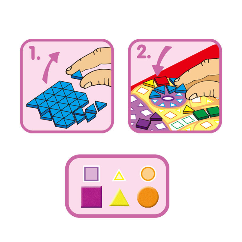 马赛克数字粘贴创意-公主系列