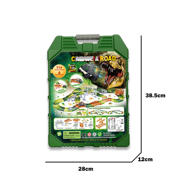 电动轨道车/216PCS,带灯光,1*AA无包电