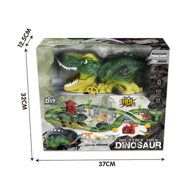 B/O Railway Dinosaur Car With Light(189Pieces)
