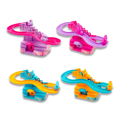 电动滑梯白兔追萝卜/四色混装