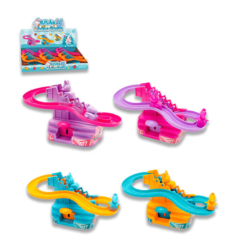 电动滑梯白兔追萝卜/四色混装