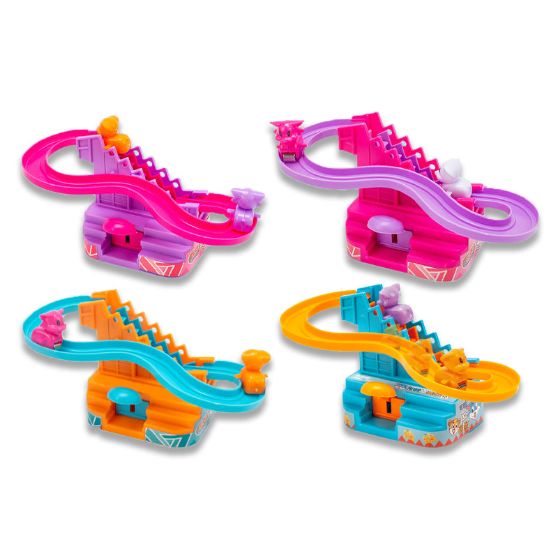 电动滑梯萌猫追老鼠/四色混装