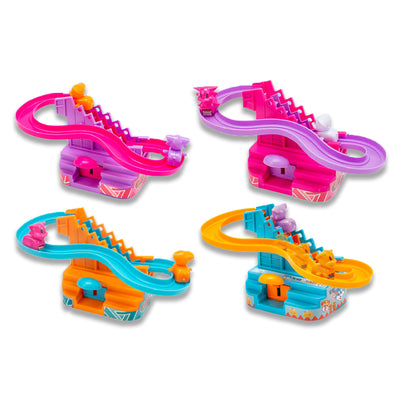 电动滑梯萌猫追老鼠/四色混装