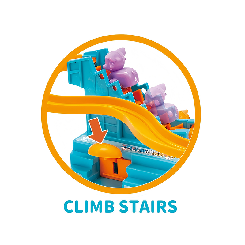 电动滑梯萌猫追老鼠/四色混装