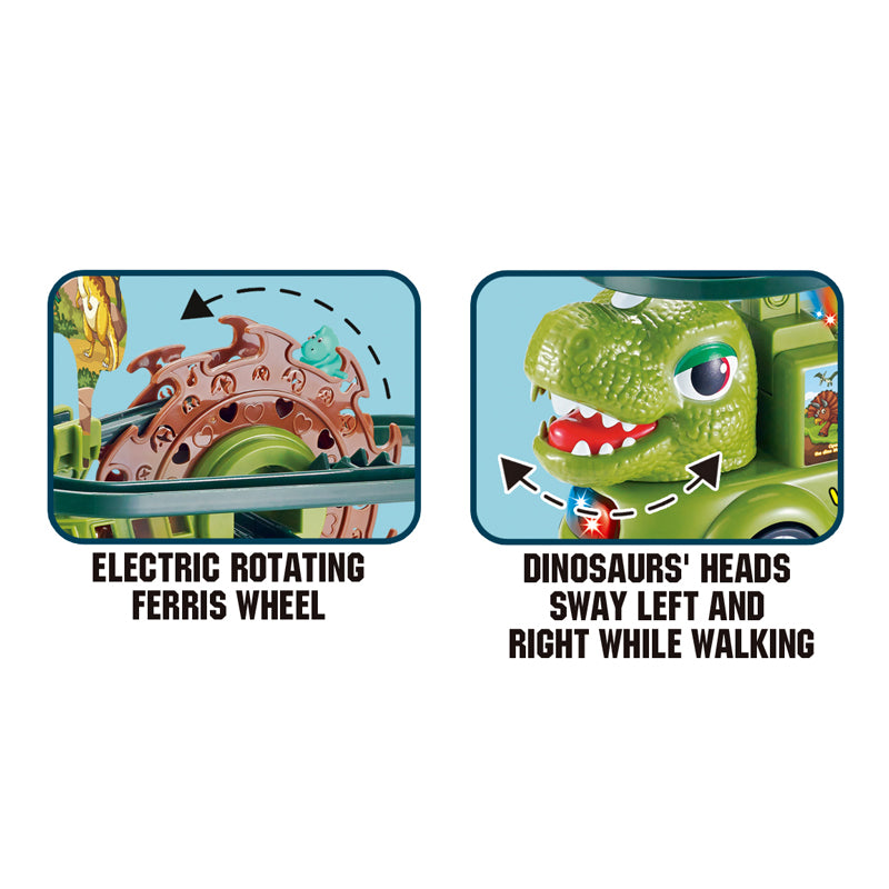 电动万向摩天轮轨道恐龙/配6只恐龙