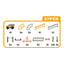 B/O Railway Car(37 Pieces)