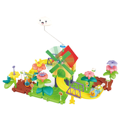 B/O Block Railway Train With Light And Music(48 Pieces)