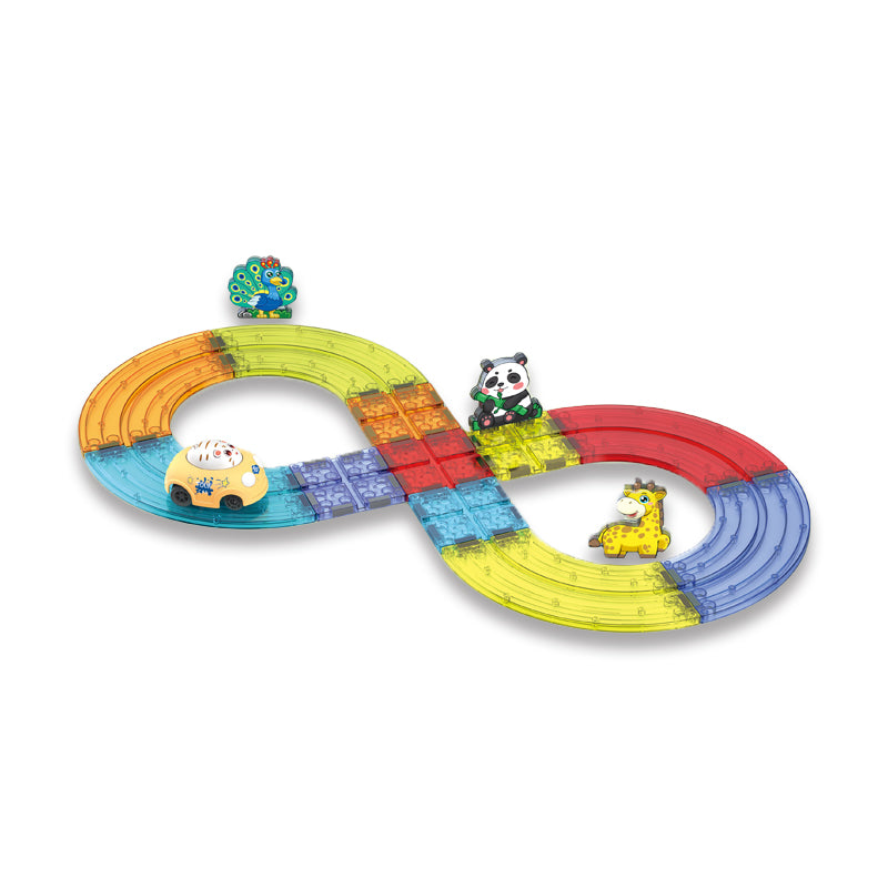 B/O Magnetic Blocks Railway Car(15 Pieces)