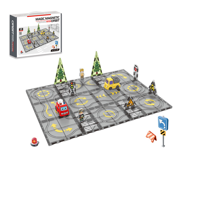 B/O Magnetic Blocks Railway Car(28 Pieces)