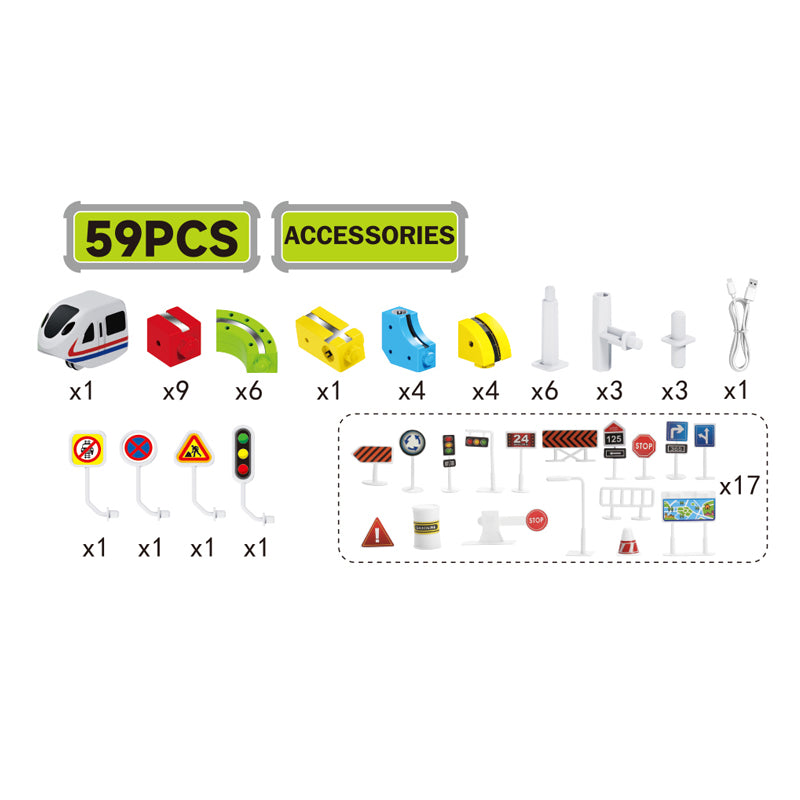 B/O Railway Train(59 Pieces)