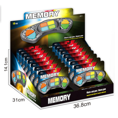 2 In 1 Electric Handle Whack A Mole Memory Game Console