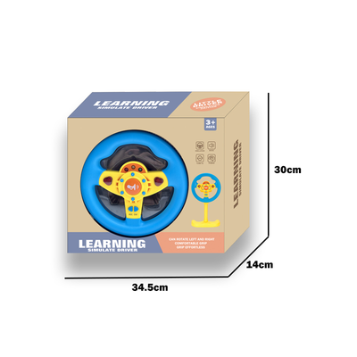 电动立式底方向盘/3*AA无包电,蓝色