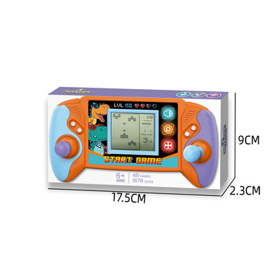 大号双摇杆式益智手柄游戏机/49种游戏1676关,2*AAA无包电