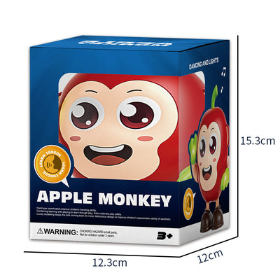 B/O Apple Monkey With Light And Music