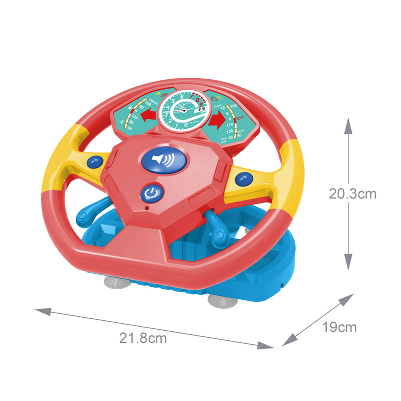 B/O Steering Wheel With Light And Music 2-C Ass'D
