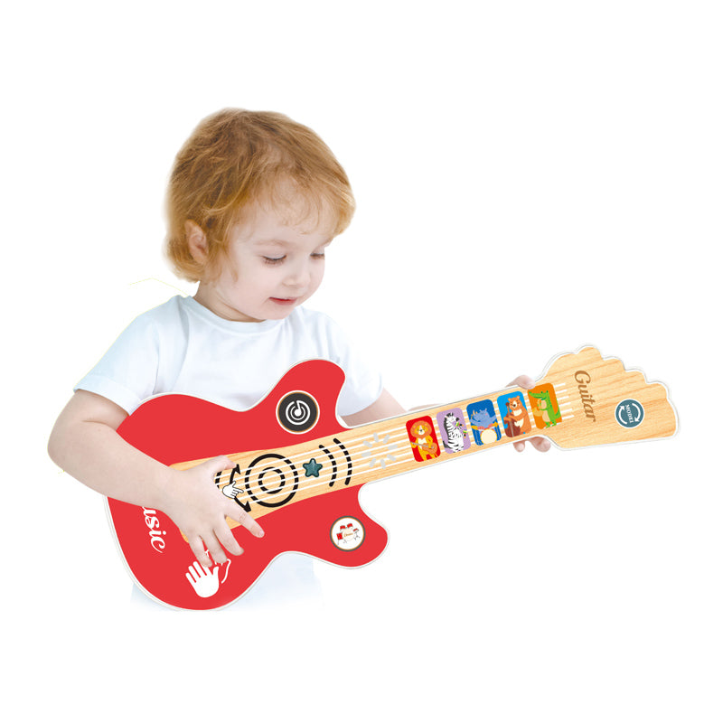 B/O Guitar With Light 2-C Ass'D