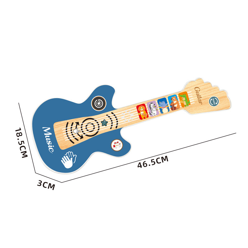B/O Guitar With Light 2-C Ass'D