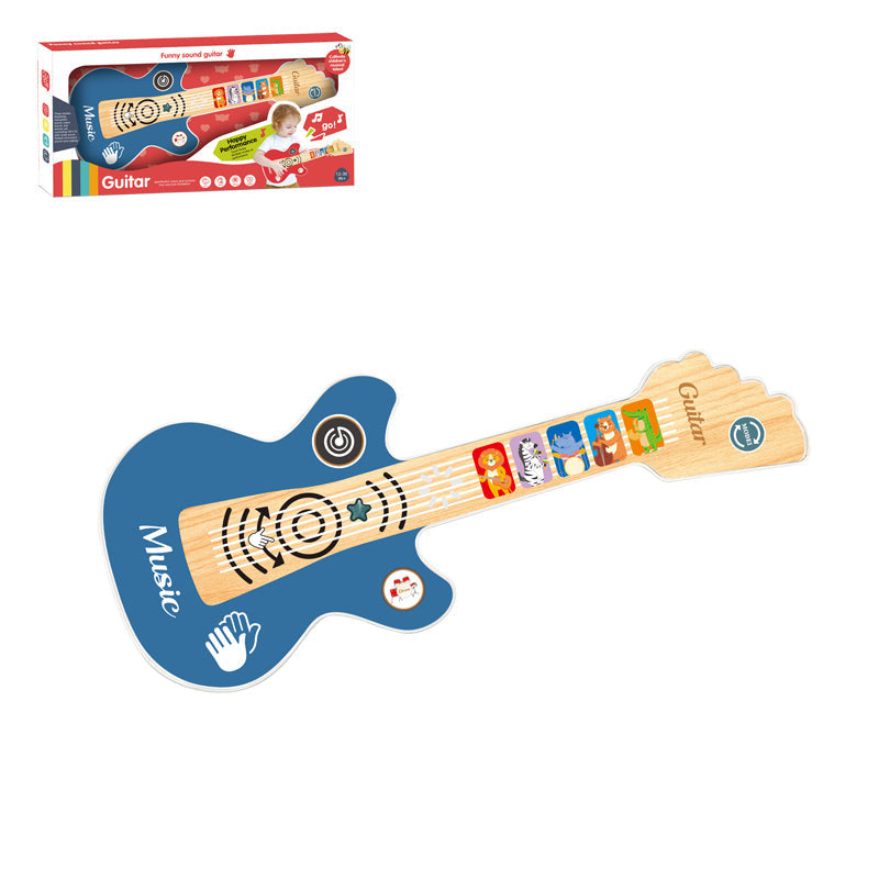 B/O Guitar With Light 2-C Ass'D