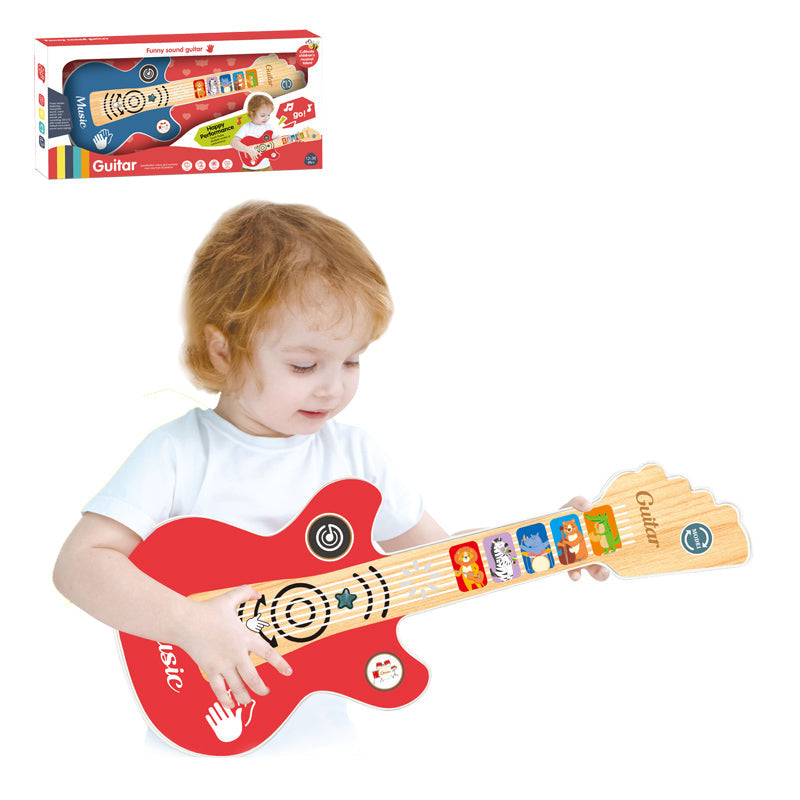B/O Guitar With Light 2-C Ass'D